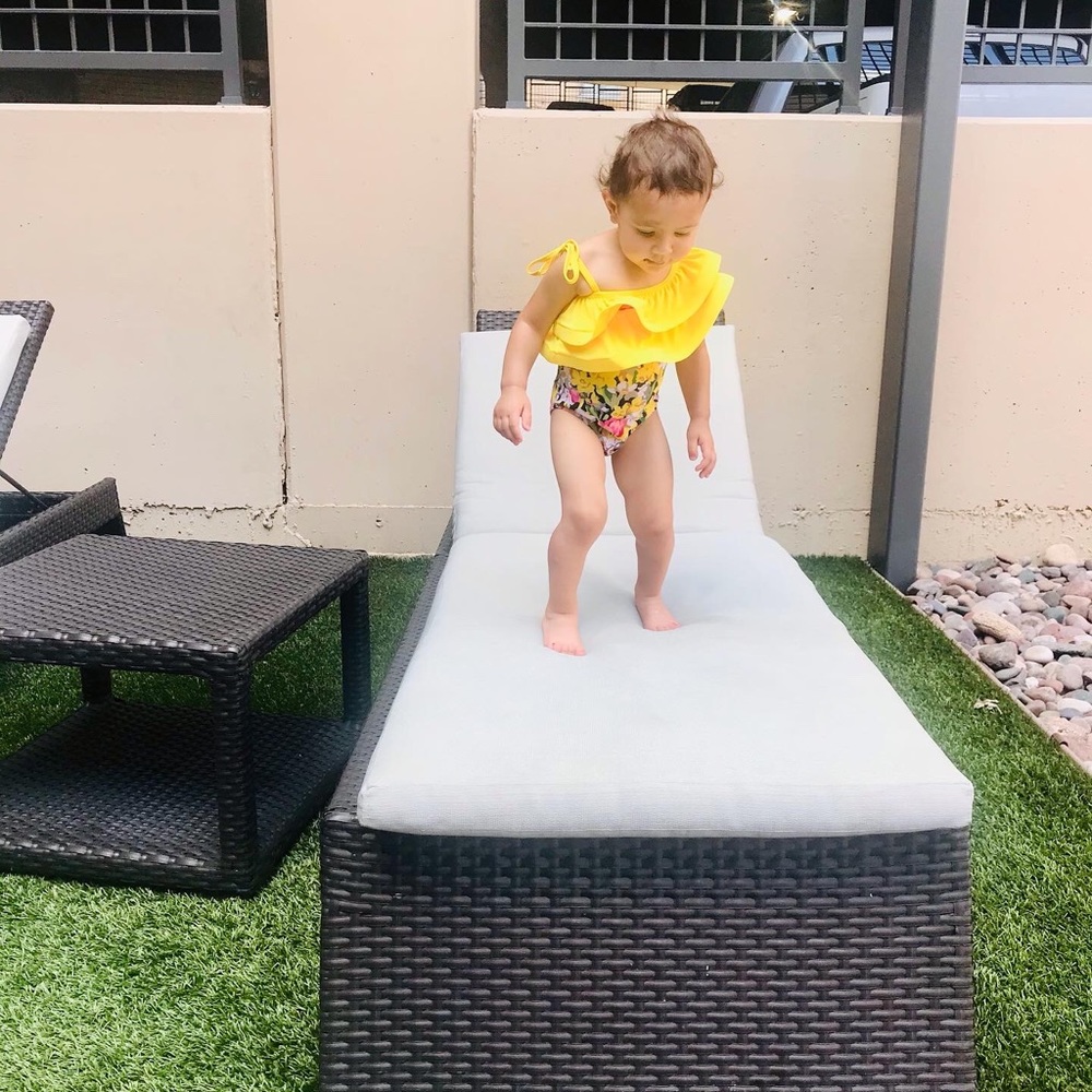 YELLOW FLOWER Cute Body Suit for Toddler Girl | Size 2T-3T